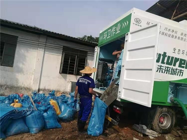 英州镇工业污泥压干处理